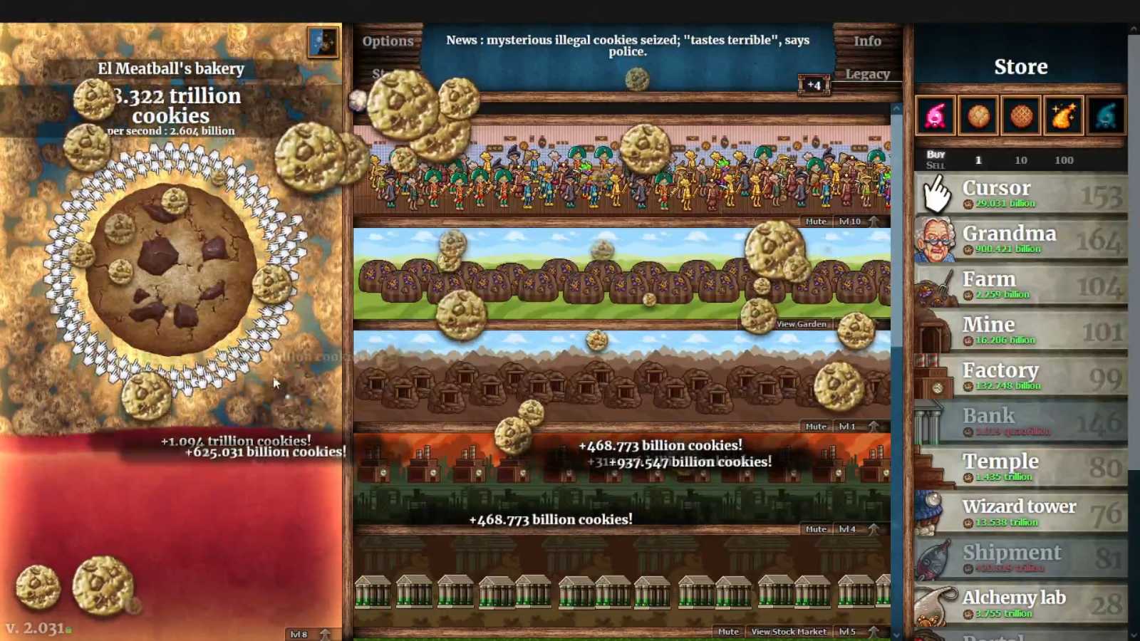 Cookie Clicker válí na Steamu, hrají jej desítky tisíc hráčů