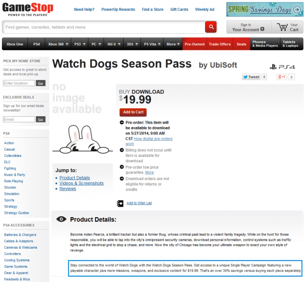 Obsah season passu pro Watch Dogs