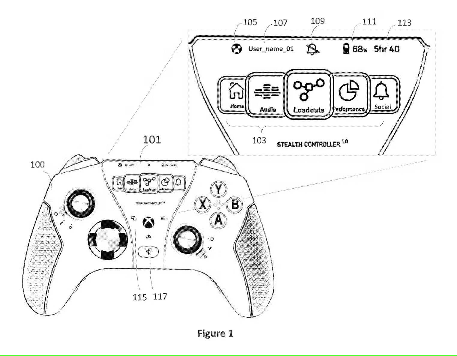 Microsoft možná chystá ovladač pro Xbox s dotykovým displejem. Podívejte se na obrázek