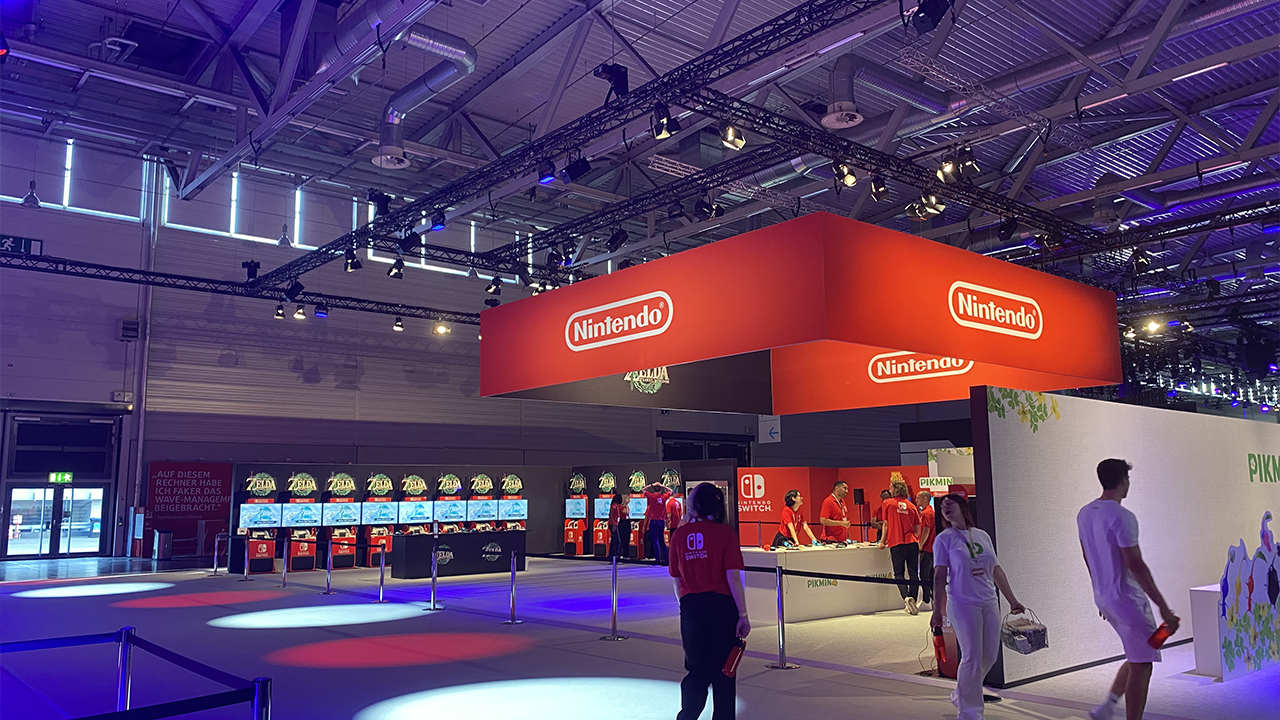 Nintendo stánek na Gamescomu 2023