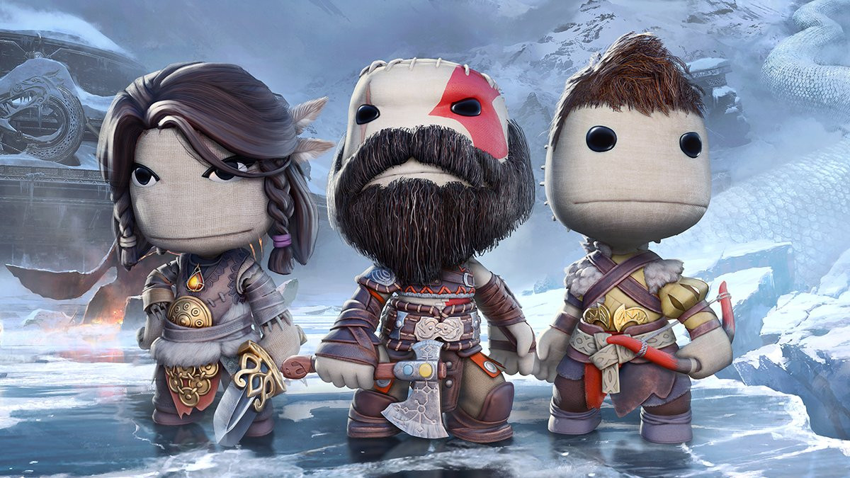 Kratos, Atreus a Freya zítra dorazí také do hry Sackboy: A Big Adventure