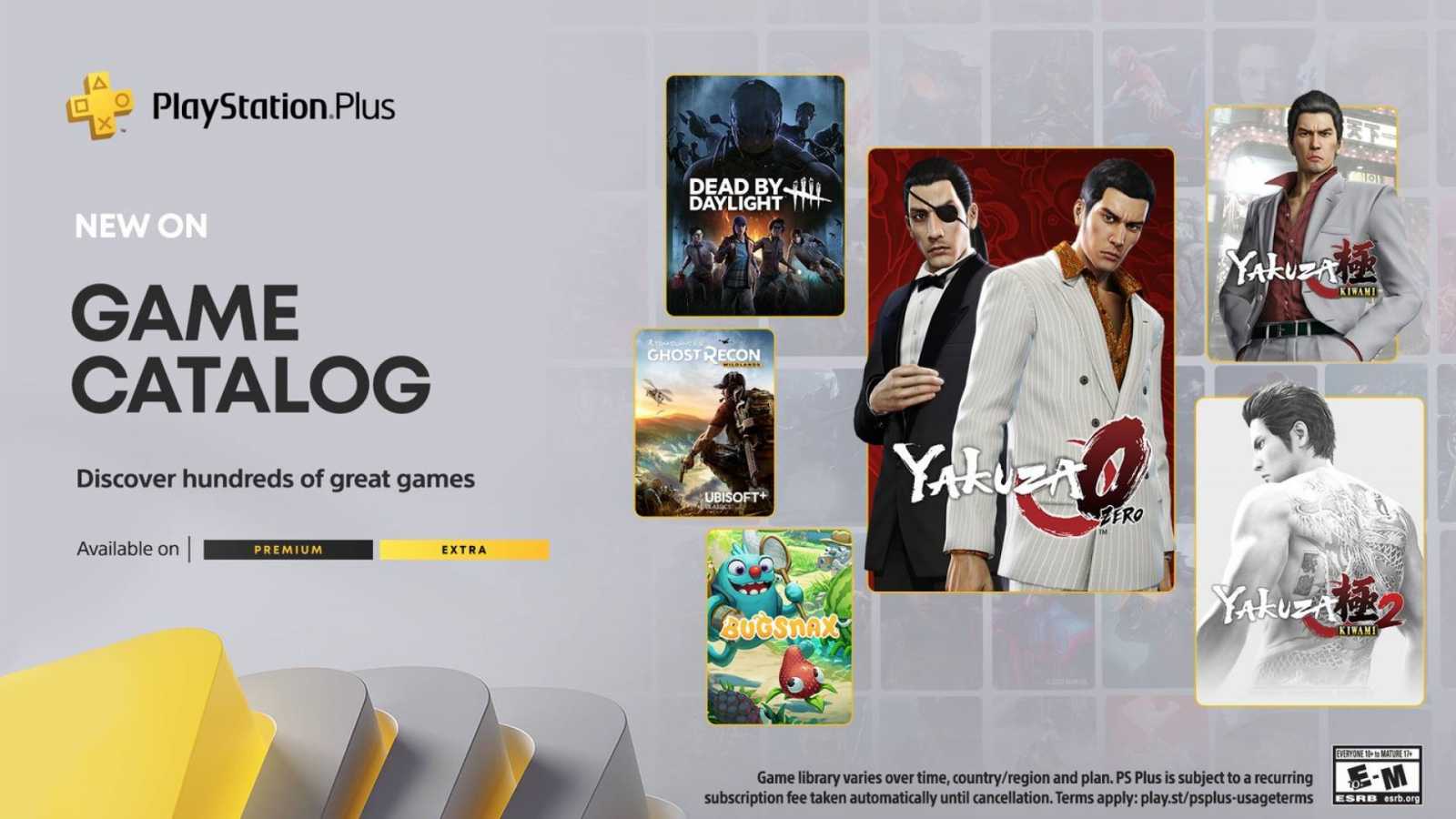 Nabídka PS Plus Extra/Premium se za pár dní rozroste o tituly série Yakuza či taktickou akci ze světa Toma Clancyho