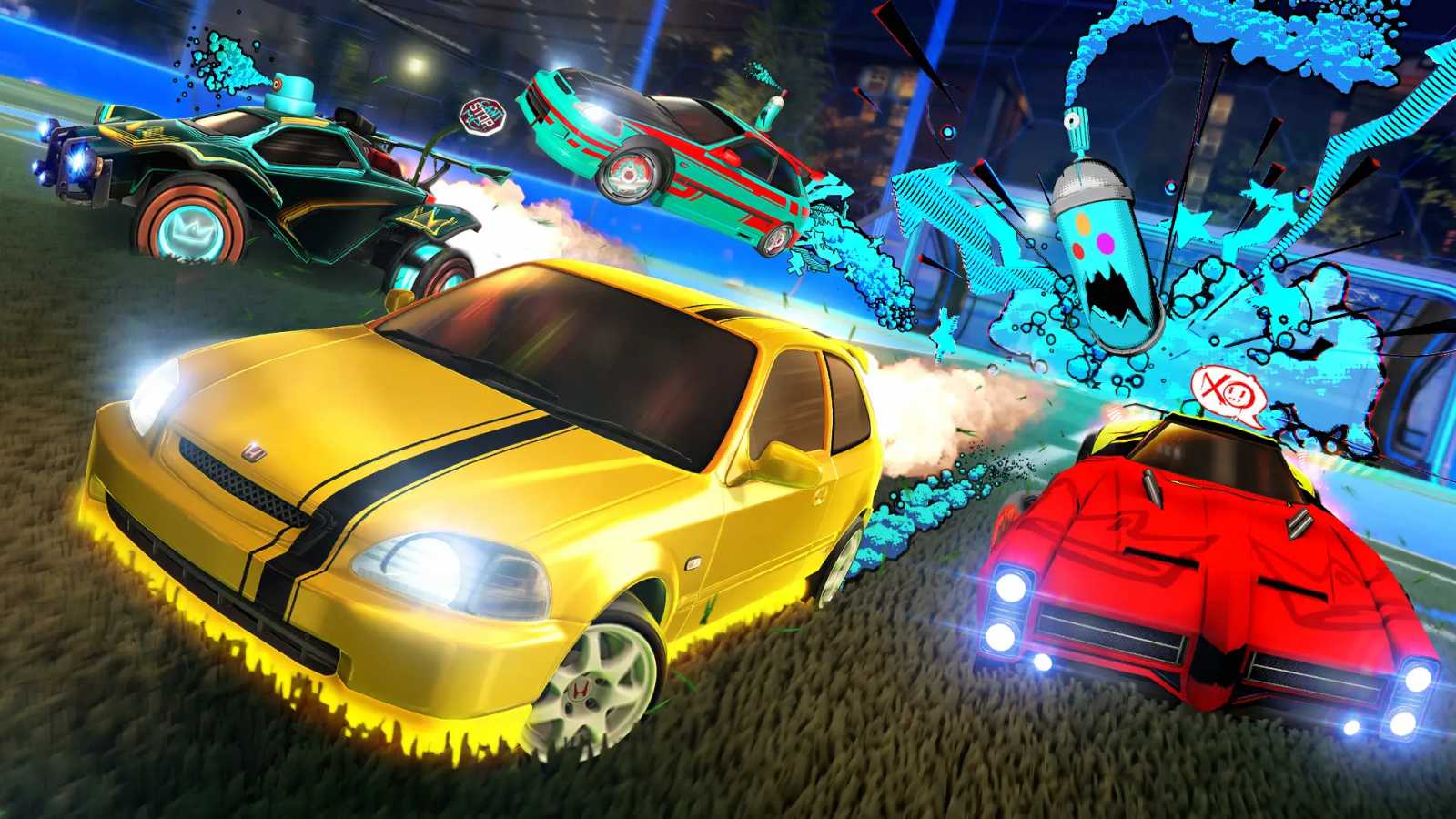 Rocket League oslavuje pouliční závody, osmá sezóna přinese Hondu Civic Type R a novou arénu