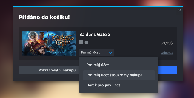 Aktualizace Steamu přináší nové možnosti v nastavení soukromí a nakupování