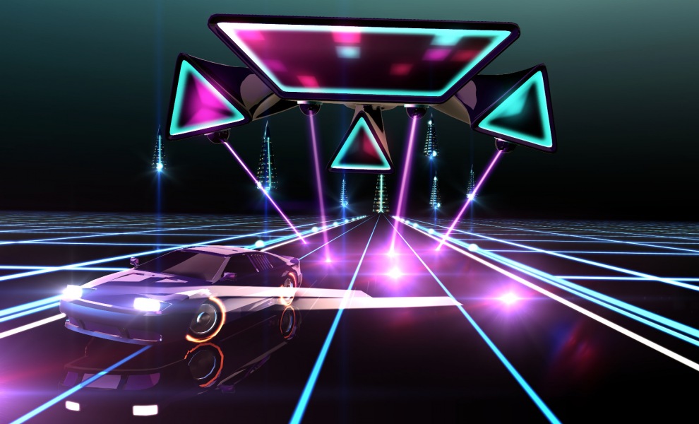 Závodní arkáda Neon Drive míří na PS4