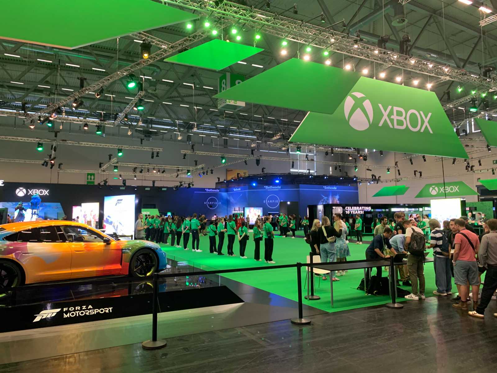 Vstupní část Xbox prezentace na Gamescomu 2023