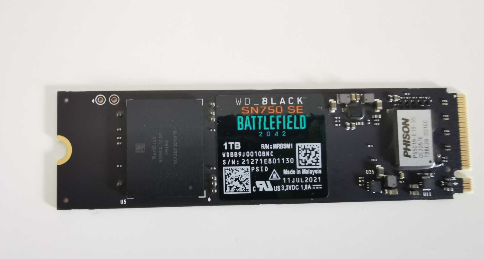 Recenze disků WD_BLACK SN750 SE Battlefield 2042 a WD_BLACK D30