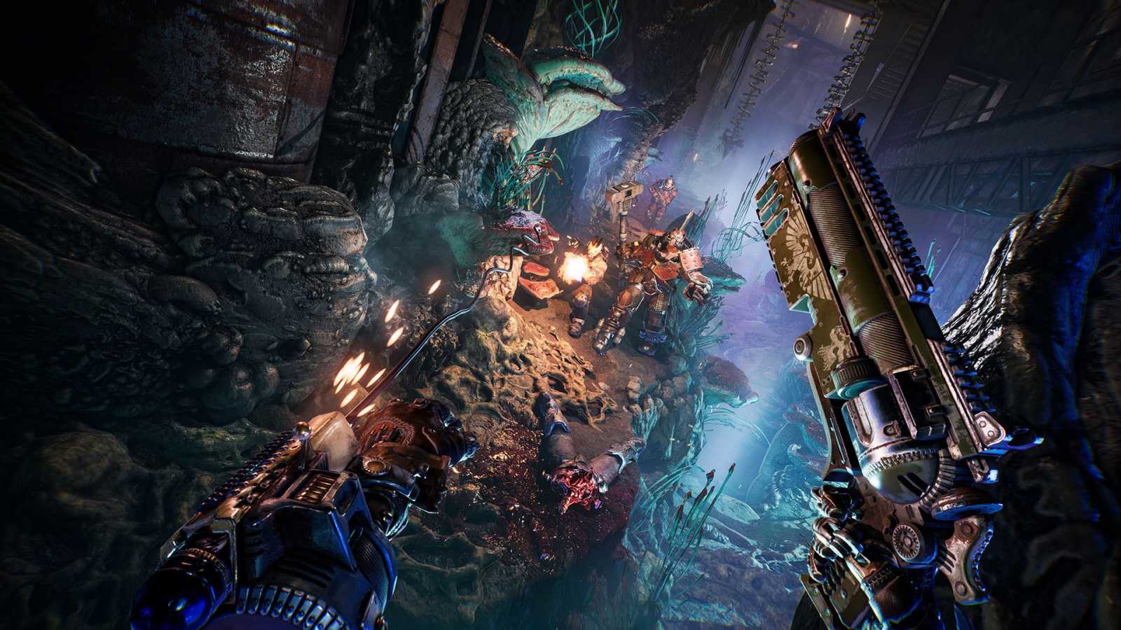 Launch trailer k Necromunda: Hired Gun slibuje šílenou jízdu světem Warhammer 40K