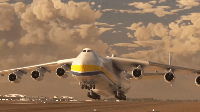 V Microsoft Flight Simulator vzlétá nejtěžší letadlo světa Antonov AN-225. Příjmy z něj věnují autoři na obnovu skutečného letounu