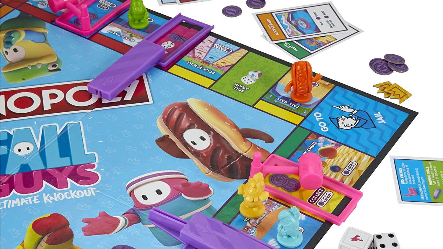 Fall Guys se spojuje s Monopoly, deskovka nabídne skutečné překážky