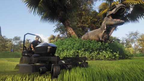 Vychází dinosauří DLC pro Lawn Mowing Simulator, hráči posečou trávu v Dino Safari
