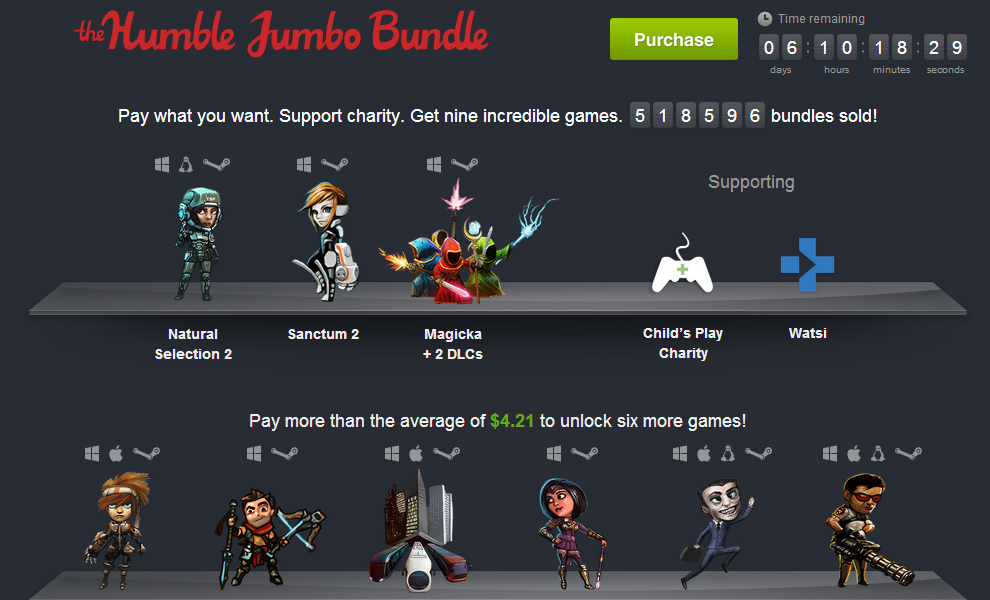 Humble Jumbo Bundle přidává hry