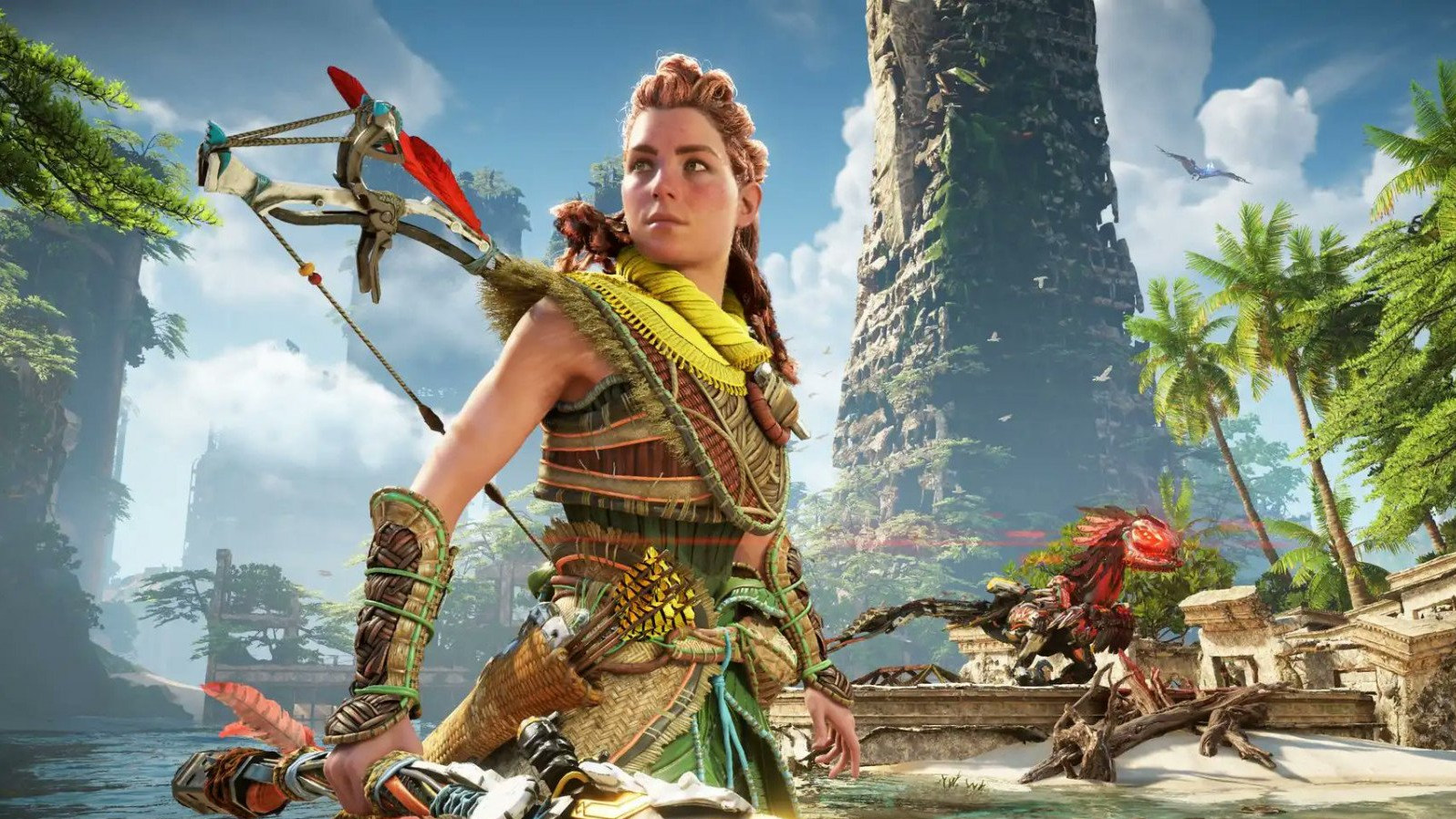 Nové záběry z Horizon Forbidden West ukazují dynamický pohyb a boj, Aloy dostane kluzák i přitahovací hák