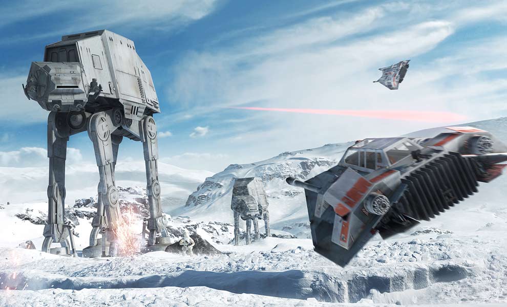 10 minut z Battlefrontu s AT-AT na Hothu