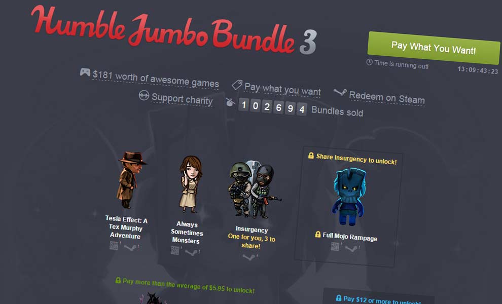 Hry pro každého v Humble Bundle