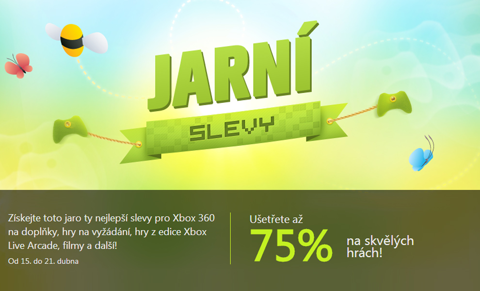 Jarní slevy přišly na Xbox Live