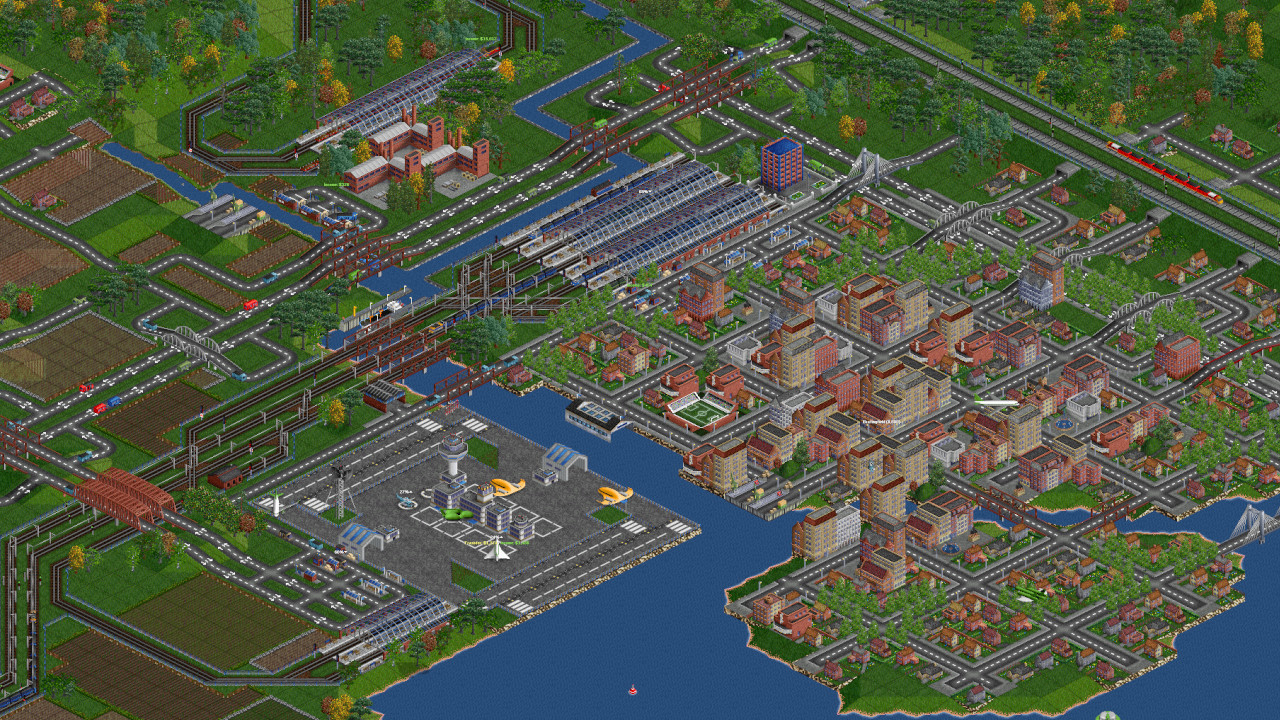 Vyšla nová zásadní aktualizace pro OpenTTD. Vylepšuje řeky a uživatelské prostředí