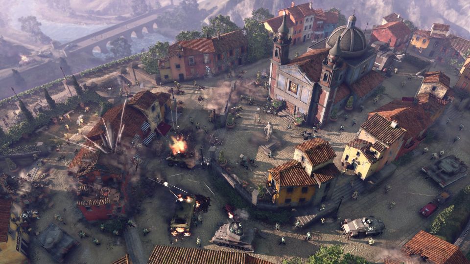 Vývojáři mluví o destrukčním systému v Company of Heroes 3. Padající budovy mohou zranit kolem stojící vojáky