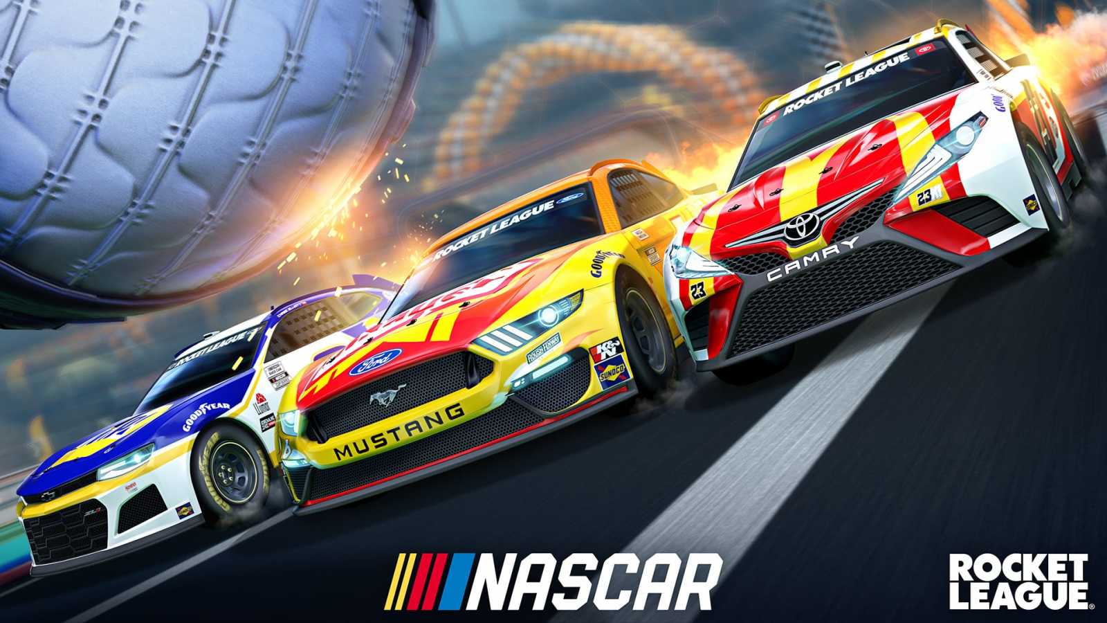 Rocket League představuje NASCAR balíček. Trojice aut se inspiruje reálnými vozy ze závodních okruhů