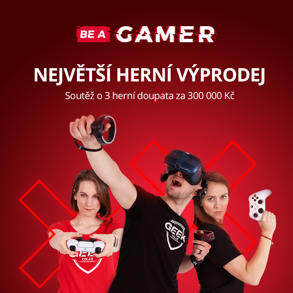 Využijte obřích slev na herní hardware v rámci Be a Gamer na CZC a soutěžte o nabušená herní doupata!