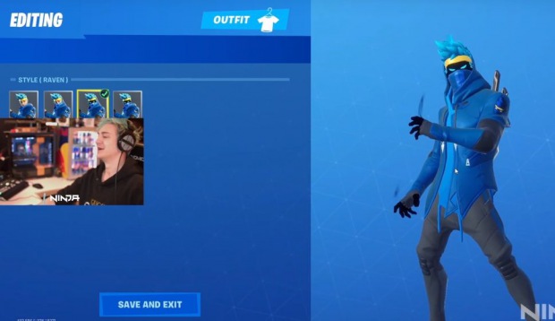 Ninja má ve Fortnite vlastní skin