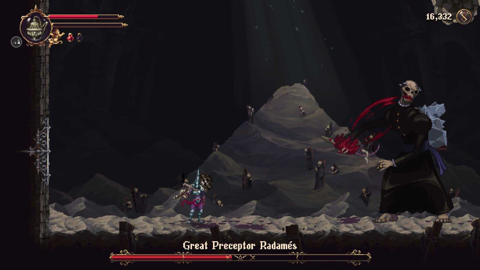 Recenze Blasphemous 2, sebemrskačské soulsovky pro otrlé