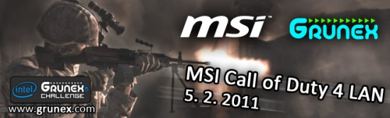 MSI Grunex CoD4 LAN přinesl překvapení