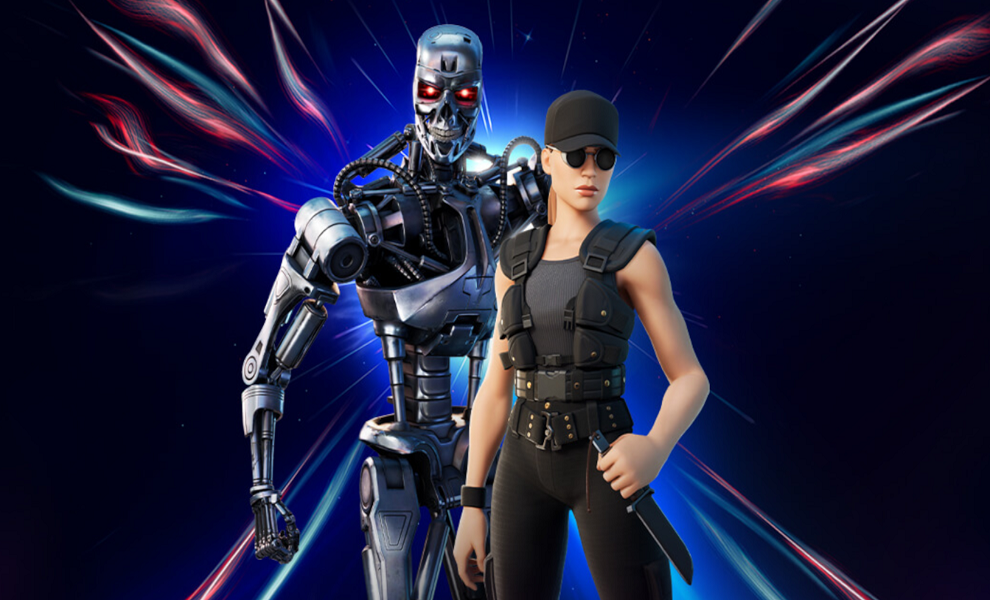 T-800 a Sarah Connor ve Fortnite