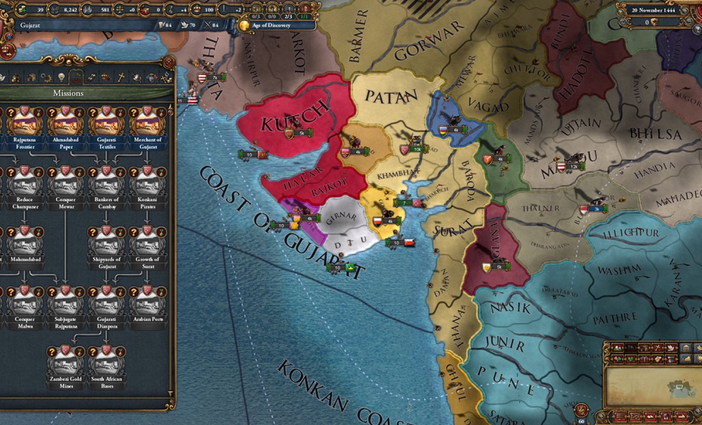 S Europa Universalis IV přímo do Indie