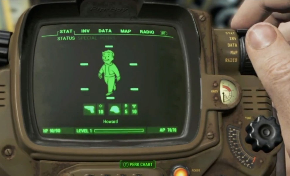 Ve Fallout 4 můžeme dosáhnou levelu 275