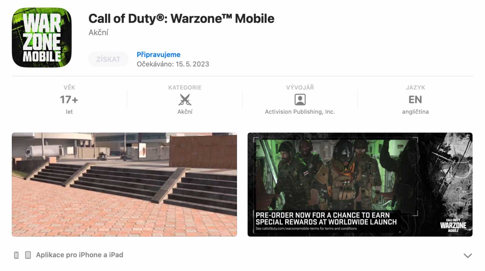 Oficiálně – Call of Duty: Warzone Mobile dorazí příští rok v květnu pro telefony s iOS a Androidem