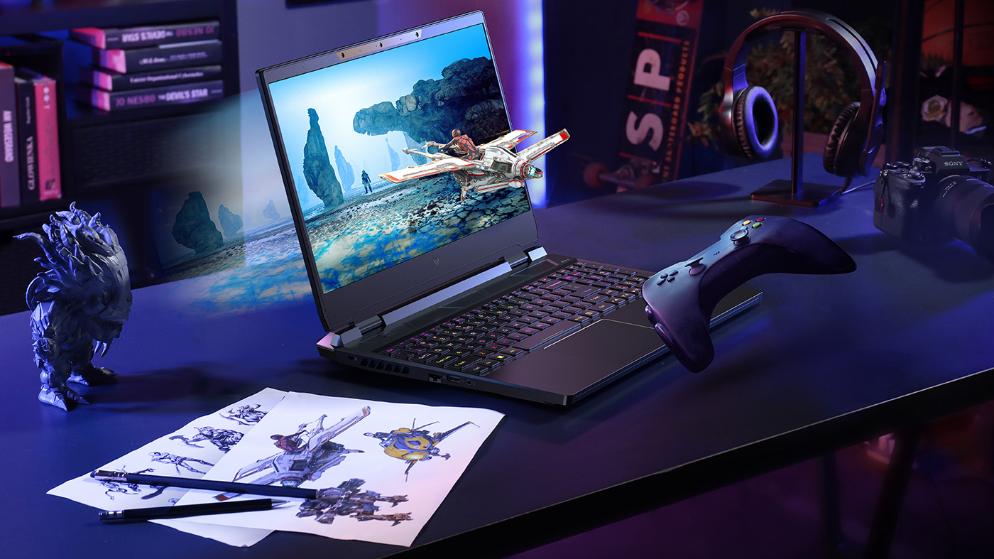 Acer ukázal herní stroje s novými grafikami a procesory i špičkové OLED monitory pro nejnáročnější