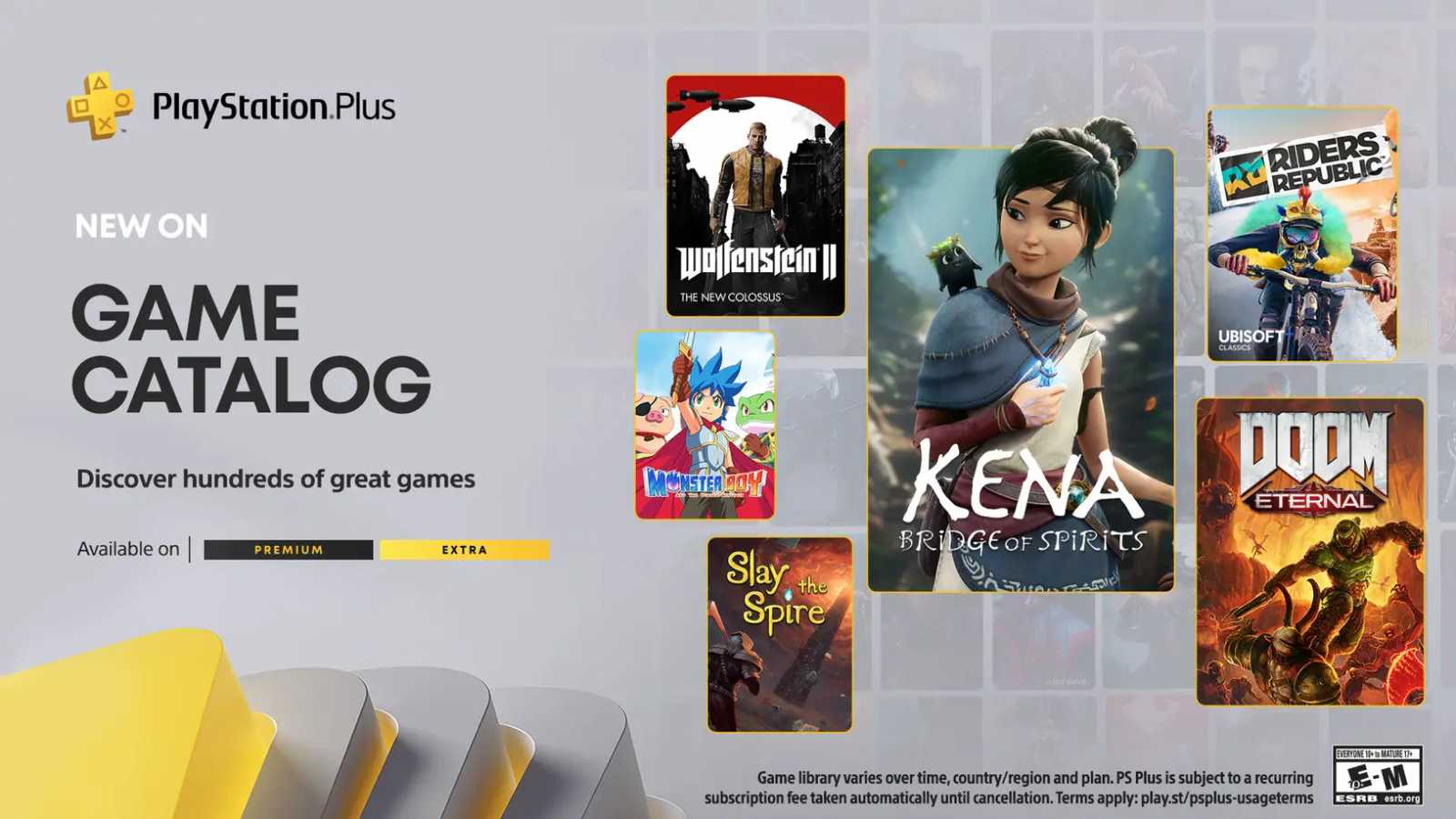 Do nabídky PS Plus Extra a Premium brzy zamíří Kena, Doom i Wolfenstein