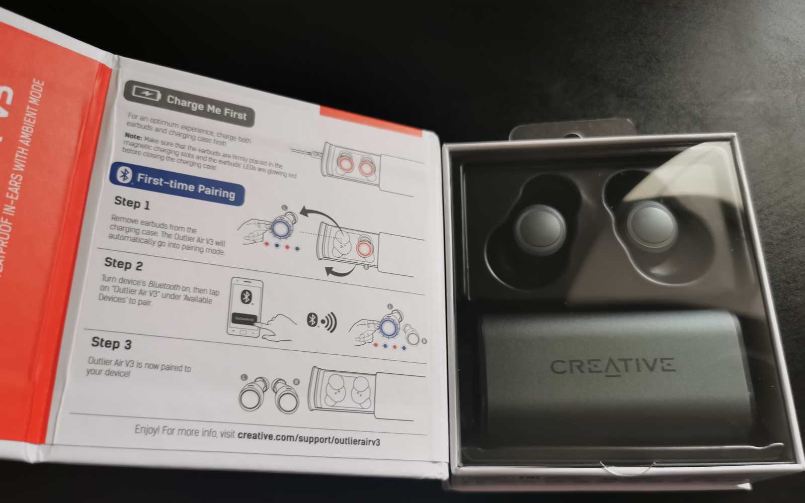 Recenze Creative Outlier Air V3, budgetových bezdrátových špuntů pro hráče