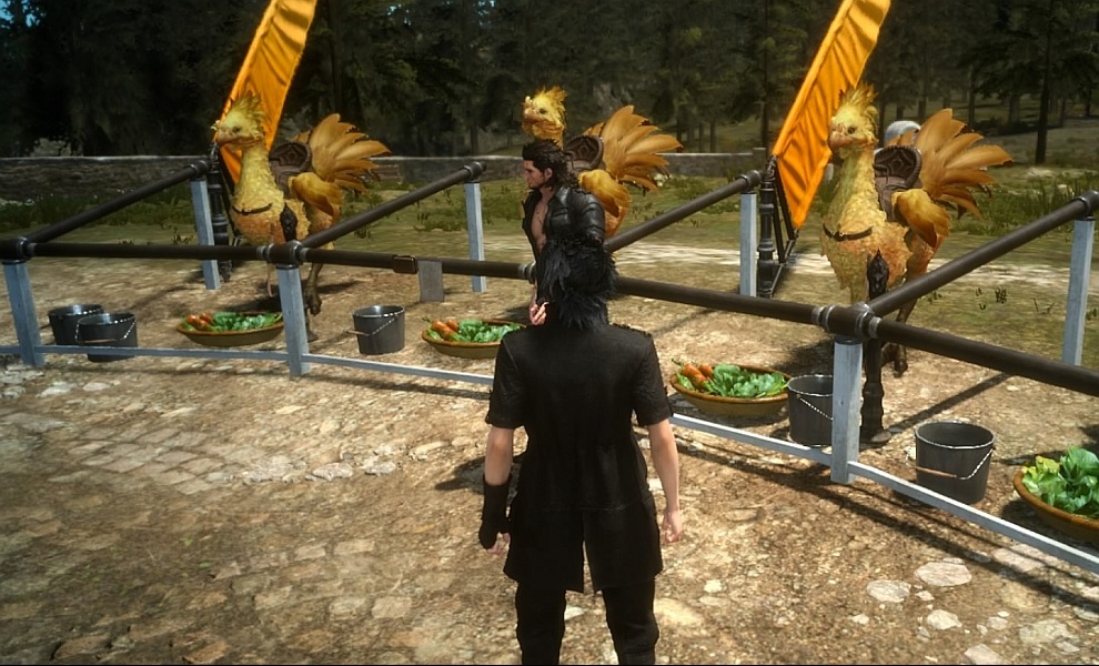 Jízda na chocobovi ve Final Fantasy XV