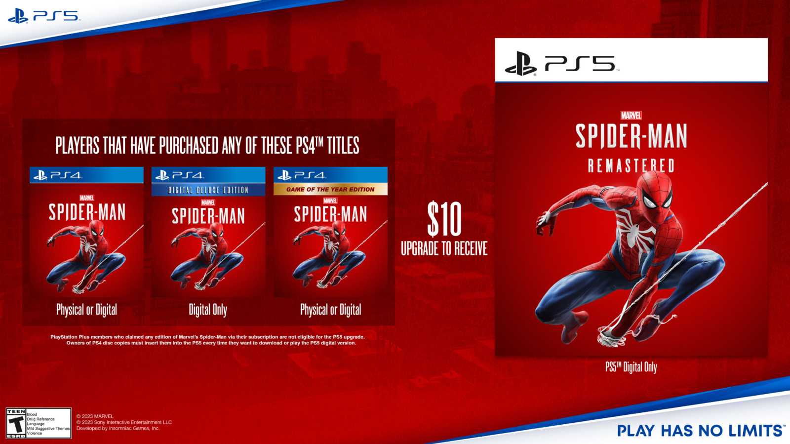 Marvel’s Spider-Man Remastered bude na konzolích PlayStation 5 brzy k dispozici jako samostatná hra