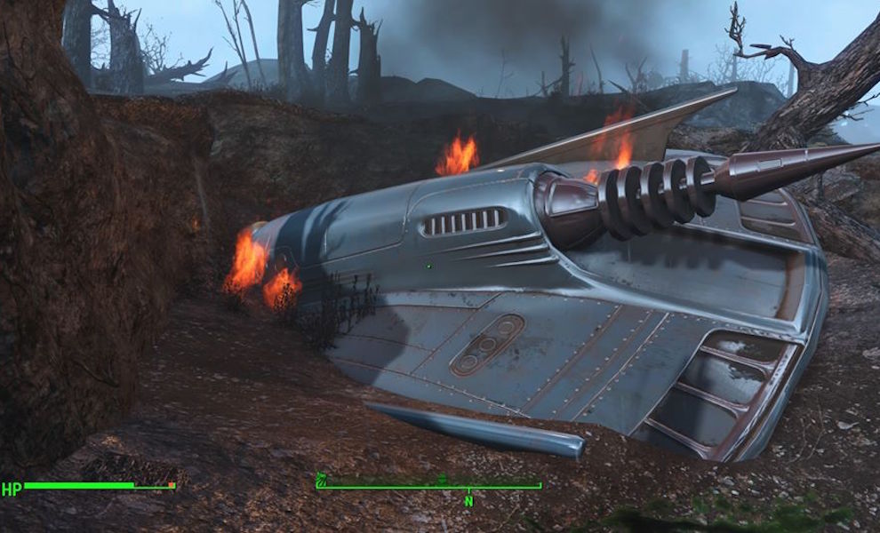 Fallout 4 ukrývá UFO a mimozemský blaster