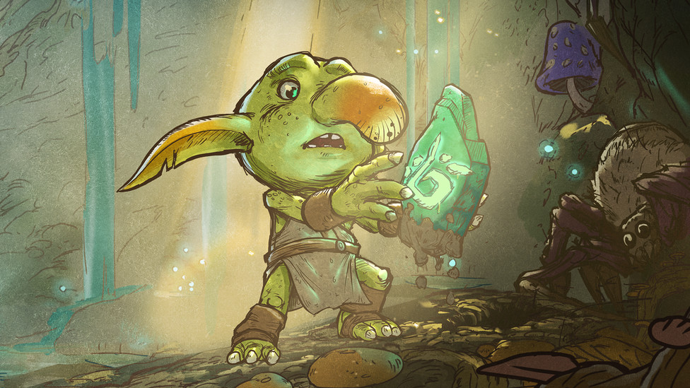V tahovém RPG Goblin Stone si zahrajete za gobliny. Autoři lákají na kartičky, malovaný svět a hudbu známého skladatele