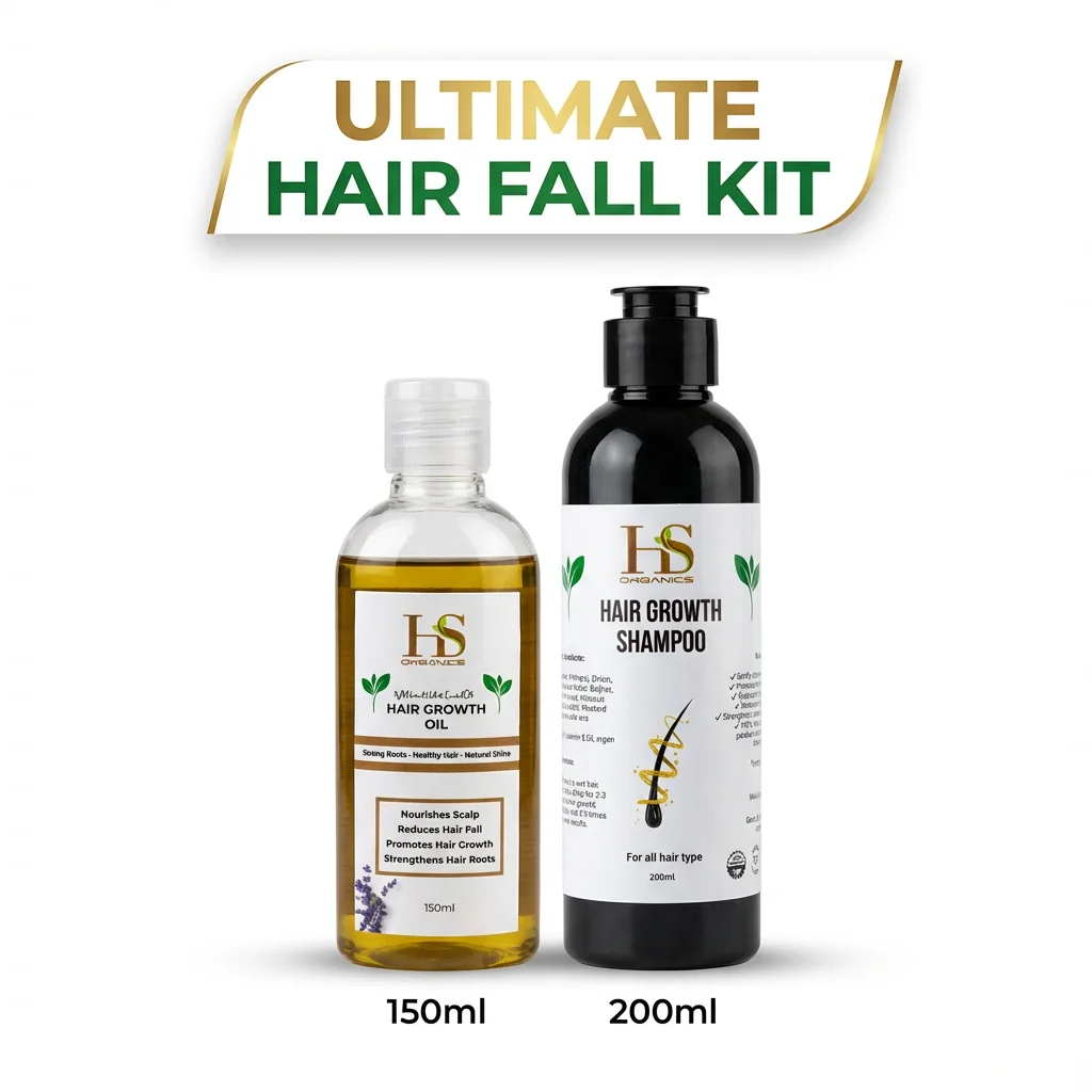 Complete Hair Fall Treatment Kit bundle by HS Organics