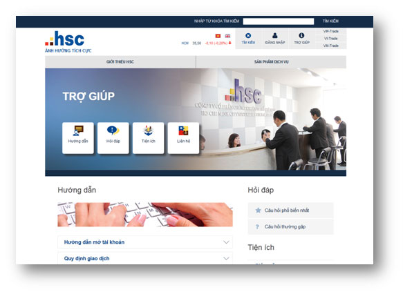 TCBC: HSC triển khai website mới với giao diện tùy ứng