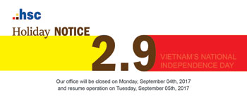 Holiday notice - Independence Day