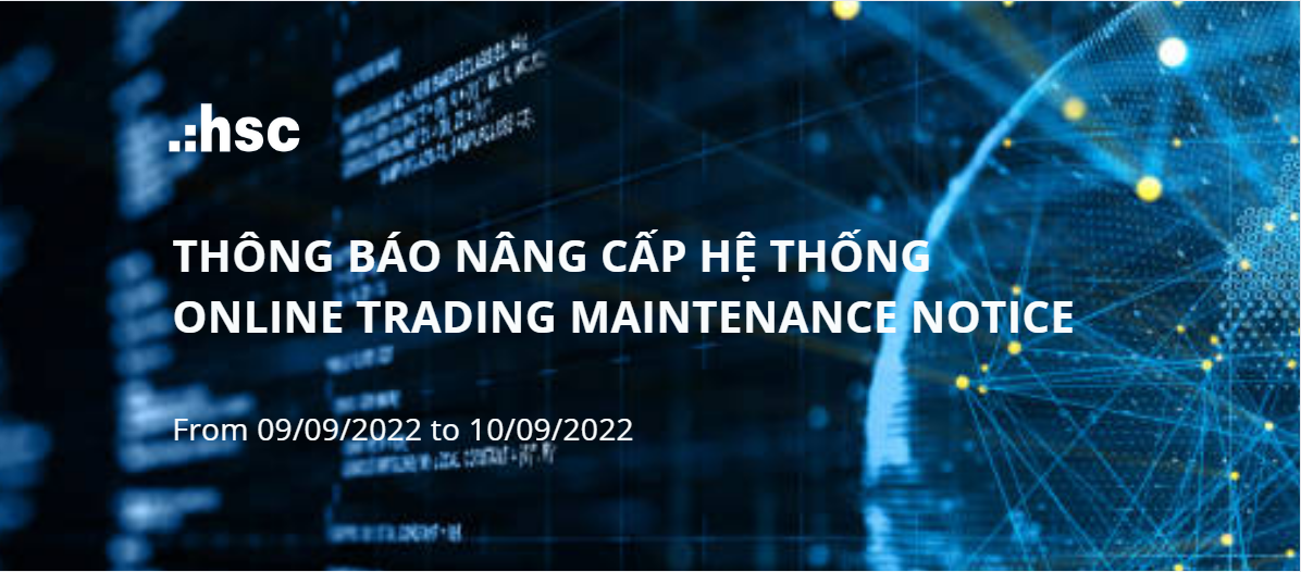 Online trading maintenance notice