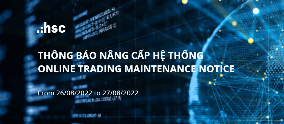 Online trading maintenance notice