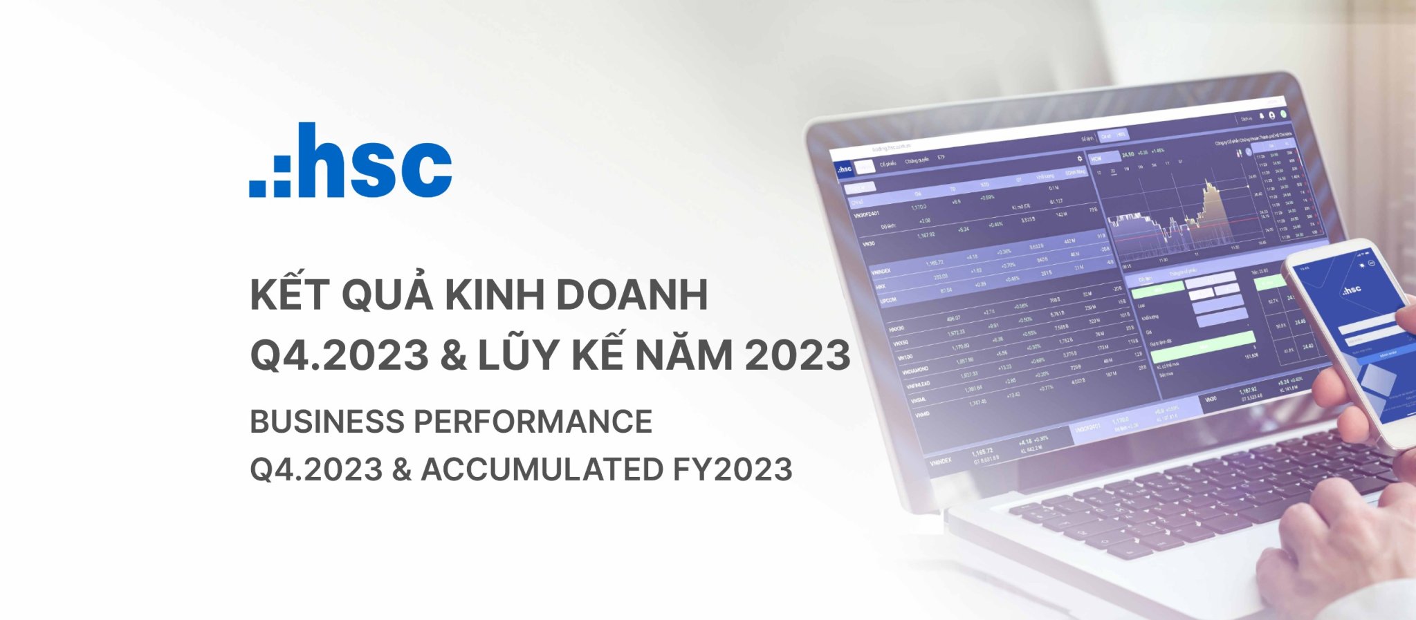 HSC công bố kết quả kinh doanh Q4.2023 và lũy kế năm 2023