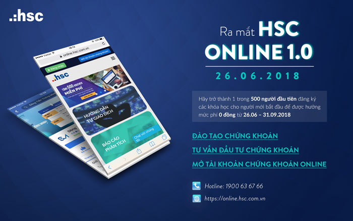 26.6.2018: hsc ra mắt kênh giao dịch trực tuyến - hsc online 1.0