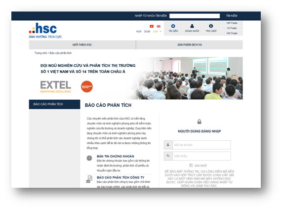 TCBC: HSC triển khai website mới với giao diện tùy ứng