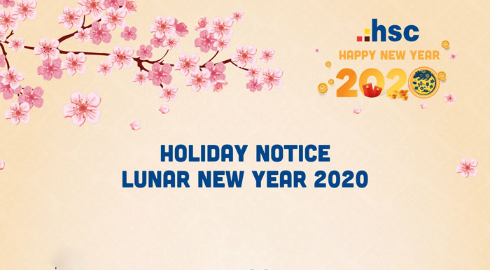 Holiday Notice Lunar New Year 2020