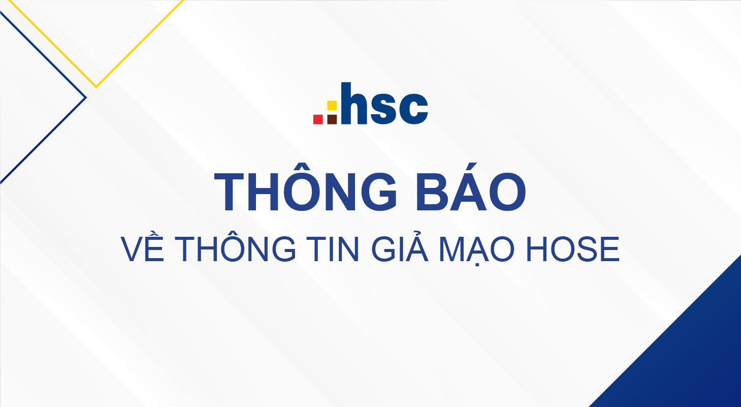 Thông báo về thông tin giả mạo HOSE