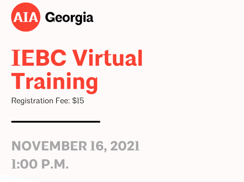 IEBC VIRTUAL TRAININGv2 IEBC Building Code Essentials