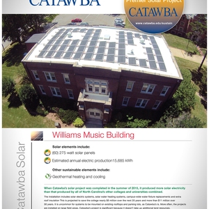 Project Green Step 2030: Catawba College Campus Solar Energy Installation